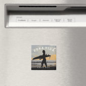 Costa Rica Pura Vida Surfer Magnet souvenir (In Situ (Lave-vaisselle))