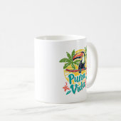Costa Rica Pura Vida Toucan Café Mug (Devant droit)