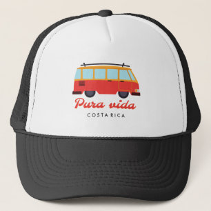 Costa Rica Pura Vida Travel Surf Van Trucker Pet