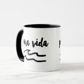 Costa Rica Pura Vida Wave Souvenir Mok (Voorkant links)