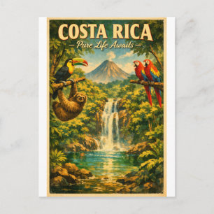 COSTA RICA – Puro Vida Wacht Op Je Briefkaart