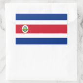 COSTA RICA RECHTHOEKIGE STICKER (Tas)