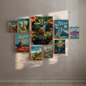 Costa Rica Red-Eyed Tree Frog Travel Poster