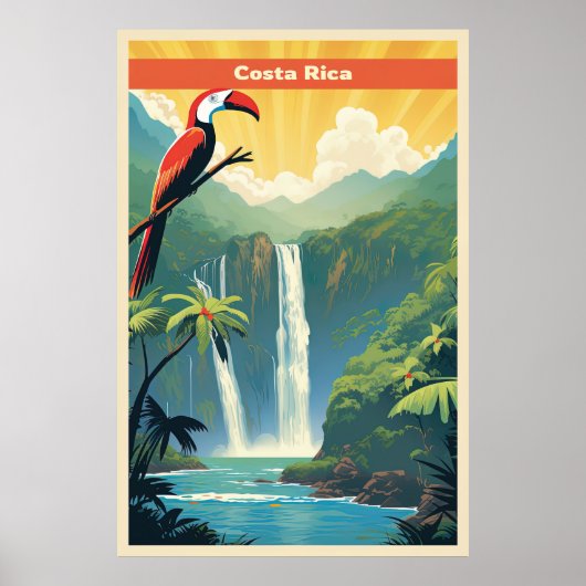 Costa Rica, Reizen Poster (Voorkant)