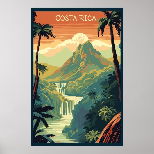 Costa Rica, Reizen Poster (Voorkant)