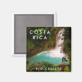 Costa Rica Rio Celeste Souvenir Magnet (Recto/Verso)