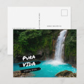 Costa Rica Rio Celeste waterval vakantie Briefkaart (Voorkant / Achterkant)