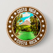Costa Rica Ronde Button 7,6 Cm (Voorkant)