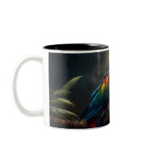 Costa Rica Scarlet Macaw Mug : Bliss de café tropi