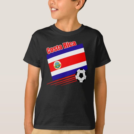 Costa Rica Soccer Team T-shirt (Voorkant)