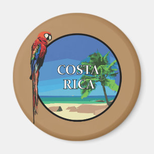 Costa Rica - Standaard, 2¼ inch Ronde Magnet Magneet
