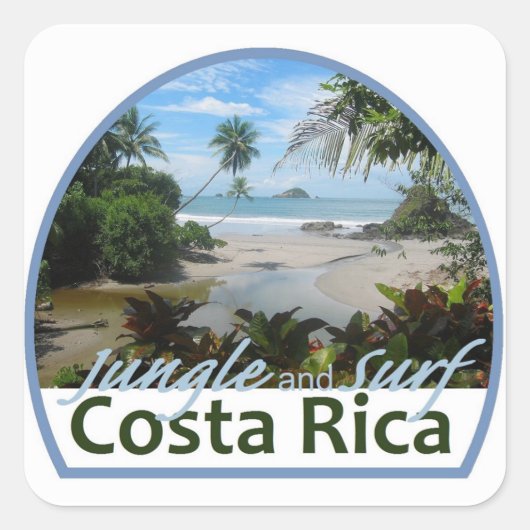 Costa Rica Sticker (Voorkant)