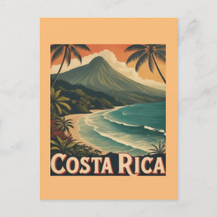 Costa Rica strand, Pura Vida Briefkaart