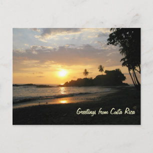 Costa Rica Sunset Briefkaart