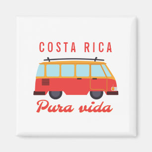 Costa Rica Surfing Travel Van Magnet Magneet