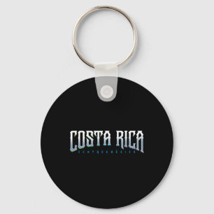Costa Rica T-shirt - Eco Reis Strand Designer Surf Sleutelhanger