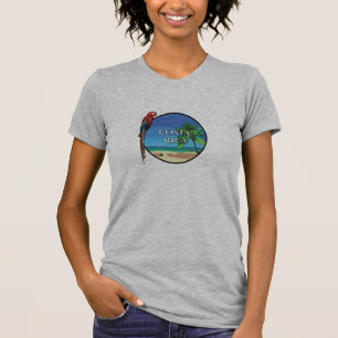 Costa Rica - T-shirts jersey fin pour femmes