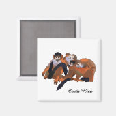 Costa Rica Titi Monkey Magneet (Voorkant / Achterkant)