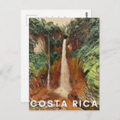 Costa Rica Tropical Waterfall Briefkaart (Voorkant / Achterkant)