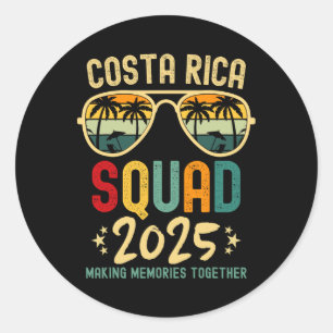 Costa Rica Vakantie Squad 2025 Familie Vakantie Tr Ronde Sticker