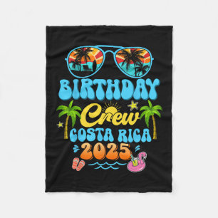 Costa Rica Verjaardag Crew Vakantie Cruise 2025 Zo Fleece Deken