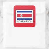 Costa Rica Vierkante Sticker (Tas)