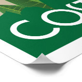 Costa Rica vintage-reisstijl Poster (Hoek)