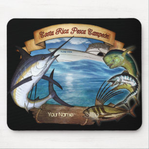 Costa Rica Vissen Champion (jouw naam) Muismat