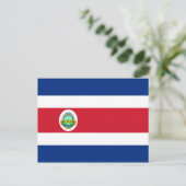 Costa Rica Vlag Briefkaart (Staand voorkant)