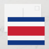 Costa Rica Vlag Briefkaart (Voorkant / Achterkant)