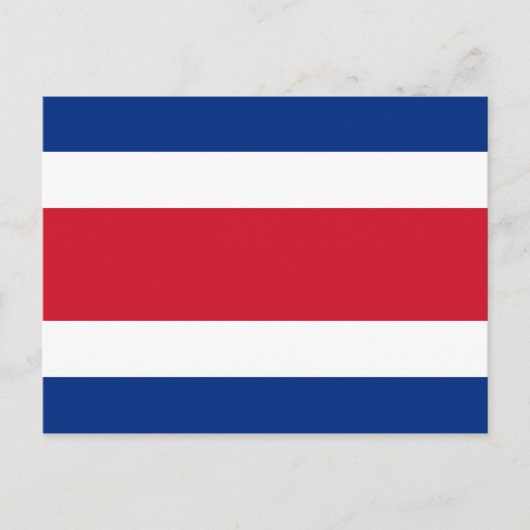 Costa Rica Vlag Briefkaart (Voorkant)