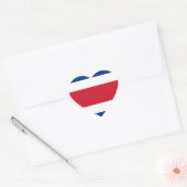 Costa Rica Vlag Hart Sticker (Envelop)