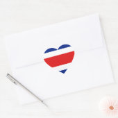 Costa Rica Vlag Hart Sticker (Envelop)