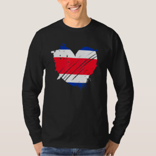 Costa Rica Vlag ik hou ervan dat het in mijn dna s T-shirt
