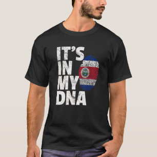 Costa Rica Vlag in mijn DNA-kerstcadeautje T-shirt