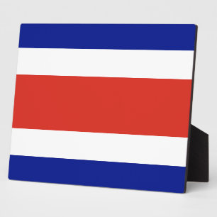 Costa Rica Vlag Plaquette Fotoplaat
