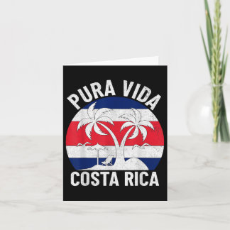 Costa Rica Vlag Pura Vida Strand Zomer Vac Kaart
