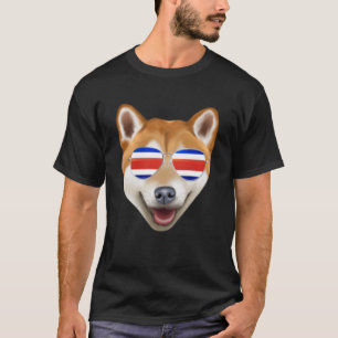 Costa Rica Vlag Shiba Inu Hond Tico Zakje T-shirt