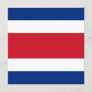 Costa Rica Vlag Uitnodiging