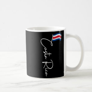 Costa Rica Vlag Vakantie Tropisch Pura Vida Costa Koffiemok
