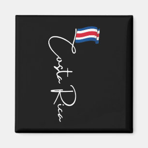 Costa Rica Vlag Vakantie Tropisch Pura Vida Costa Magneet