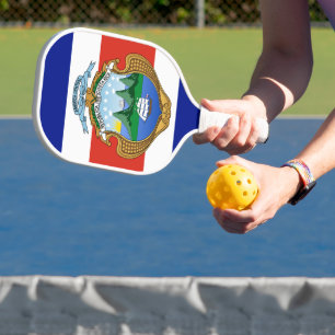 Costa Rica (wapen/vlag) Pickleball Paddle