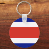 Costa Rica (wapen/vlag) Sleutelhanger (Achterkant)