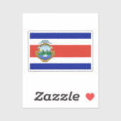 Costa Rica (wapen/vlag) Sticker (Vel)