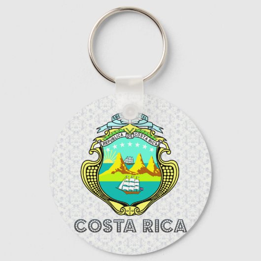 Costa Rica wapenstilstand Sleutelhanger (Voorkant)