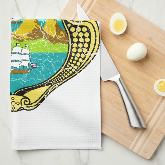 Costa Rica wapenstilstand Theedoek (Quarter Fold)