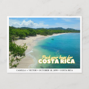 Costa Rica Wedding Save the Date Briefkaart