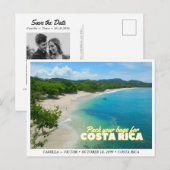 Costa Rica Wedding Save the Date Briefkaart (Voorkant / Achterkant)