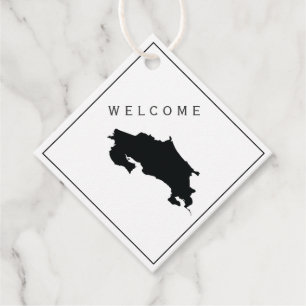 Costa Rica Welkomtas Cadeautag, Trouwweekend Bedankjes Labels