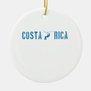 Costa Rica Zip Lining Keramisch Ornament